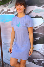 Load image into Gallery viewer, Women's "Heart Music" Organic cotton dress/nightie